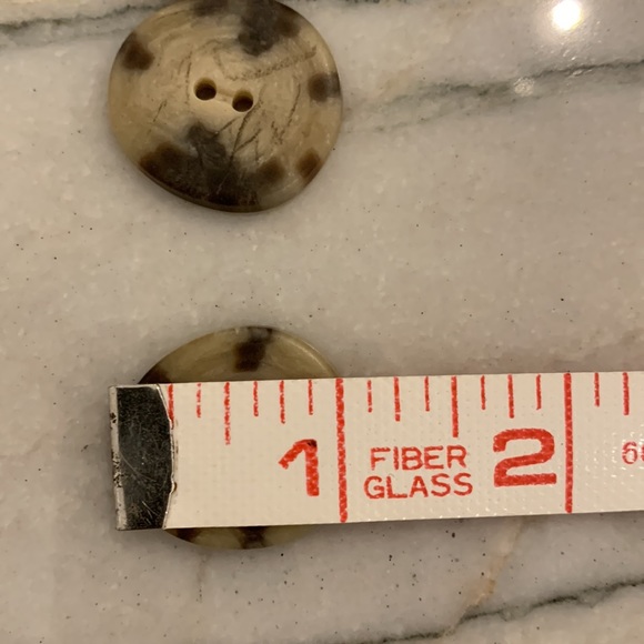 Vintage Coat Buttons Tortoise Shell Pattern 10 original pieces - Picture 6 of 9